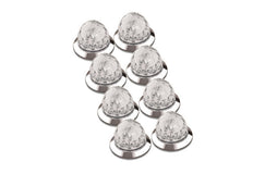 3/4" Mini Watermelon Hero LED Light - White Light / Clear Lens, 8 Pack