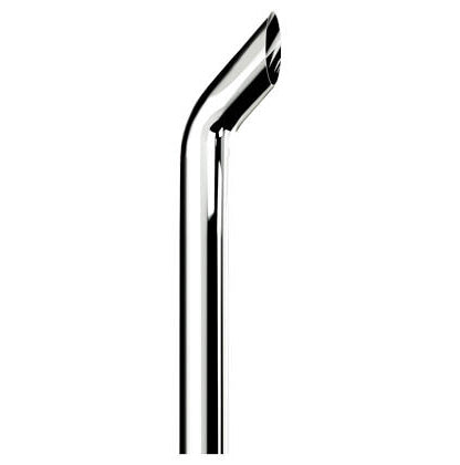 Cowboy Tip, 1 Piece Exhaust Pipe, No Reduction Bullhorn