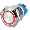 Red Metal Push Button Switch