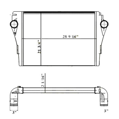 Charge Air Cooler Fits Freightliner M2