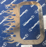 Vent Trim Ring With Flames 7 Stainless Steel fits Freightliner Century/Columbia