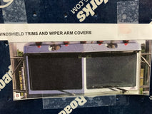 3 Piece Windshield Trim for two piece windshield, fits Peterbilt 1988+