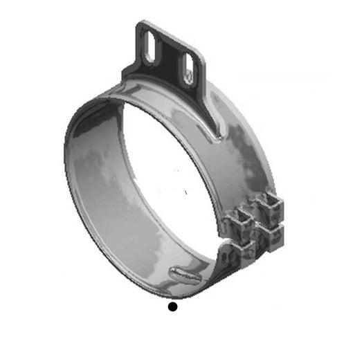 Lincoln Chrome 7” Wide Straight Fits Peterbilt Clamp