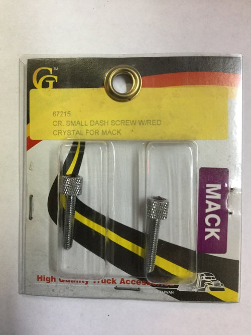 Cr. Dash Screw W/Red Jewel fits Mack