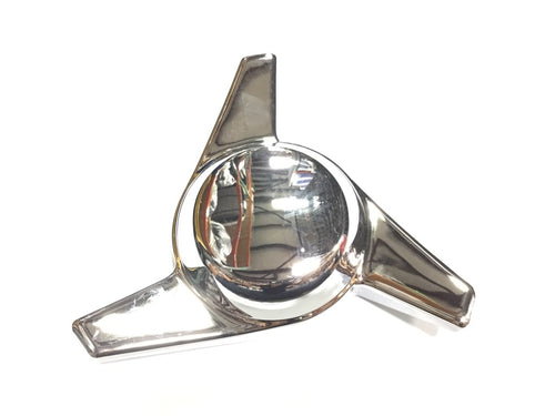 Chrome Plastic Spinner 3 Bar Stud Mount