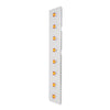Amber/Clear Stainless Steel Air Cleaner LED Light Panel Front Mount 16 Single LEDs total - 12V 15” Donaldson peterbilt
