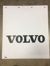 Mud Flap 24" X 28", 3/16", Polypro, White W/ Black Letters fits Volvo