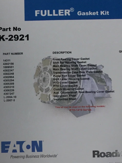 Bearing Kit Fro-16210C Kit W/Electronic Speedometer  Trk-2924 = Us64-K-3132