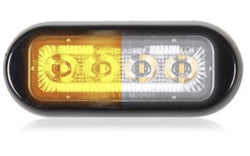 4 LEd Warning Emergency 27 Selectable Flash Patterns White/Amber Maxxima