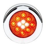 4" Flange Mount Combo LED Light with Twist-On Bezel Fleet Red/Clear