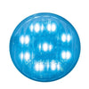 9 LED 2" Auxiliary Light - Blue LED/Clear Lens