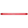 23 SMD LED 17 1/4" S/T/T Light Bar With Reflector - Red LED/Red Lens