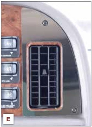 Dash Vent Trims fits Peterbilt [2001-2005] (Each) Driver Side Right