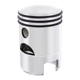 Chrome Piston 13/15/18 Gearshift Knob w/ Adapter