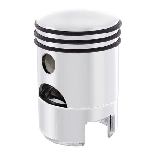 Chrome Piston 13/15/18 Gearshift Knob w/ Adapter