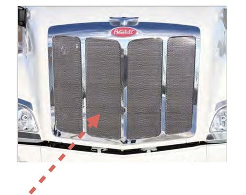 Punched Grille Insert Fits Peterbilt 579 S.Steel