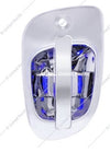 6 Blue LED Chrome Door Handle Cover for Freightliner CASCADIA Driver