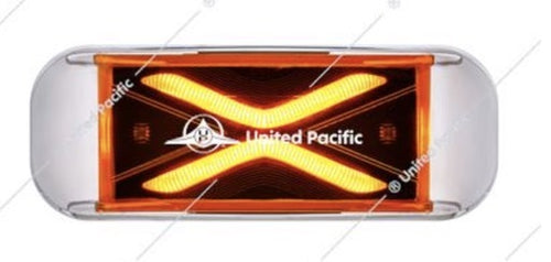 4 LED Saber Rectangular Marker Light With Amber Lens