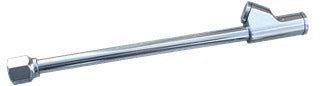 1/4" Dual Foot Nickel Plated Air Chuck 8" Long Straight Head (Tilt-Lock)