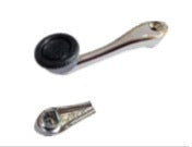 Interior Window Handle fits Peterbilt 379 Square Adapter, Chrome, Driver/Passenger Side (12Cm)