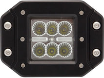 LED 3" cube flood light, recess flange mount, 12V,