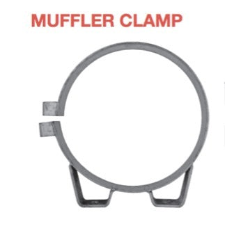 11" Universal Muffler Exhaust Clamp Powder Coat