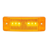 Rectangular LED Sealed Light Reflectorized Lens Amber Amber