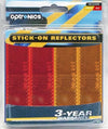 Reflectors (2) each RE15AB and RE15RB reflectors, clam