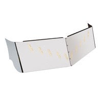 22” To 20” Visor Fits Freightliner Classic/Fld Condo 10 Hidden Lights Hole (Style V) Stainless Steel