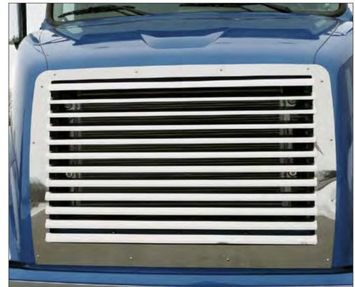 Grille Fits Volvo VN 2004 & Newer Generation 2 Louvered S.Steel