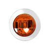 Amber/Amber 3/4” Dia. Dual Function Mini Wide Angle LED Sealed Light with Chrome Plastic Bezel