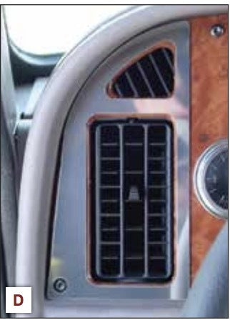 Dash Vent Trims fits Peterbilt [2001-2005] (Each) Driver Side Left