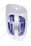 6 Blue LED Chrome Door Handle Cover for Freightliner - Passenger