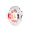 Red/Clear 3/4” Dia. Dual Function Mini Wide Angle LED Sealed Light with Chrome Plastic Bezel