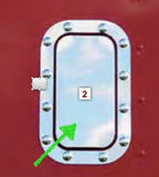 Vent Cover 4" X 8" (Each)Without Side Lip Fits Freightliner Classic / FLD - Trim Sold Separately