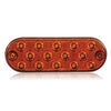 Low Profile Thin Oval Amber Surface Mount Park Rear Turn Maxxima