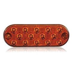 Low Profile Thin Oval Amber Surface Mount Park Rear Turn Maxxima