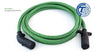 Electric cable Straight Sonogrip Abs With Standard Jacket-Nylon Plugs 12” 7 WAY ABS GREEN