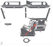 Passenger Side Ashtray Trim fits Freightliner Classic/FLD