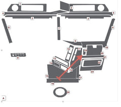 Passenger Side Ashtray Trim fits Freightliner Classic/FLD