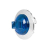 Blue/Blue 3/4” Dia. Dual Function Mini Wide Angle LED Sealed Light with Chrome Plastic Bezel