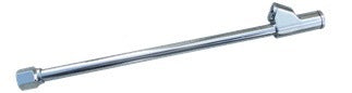 1/4" Dual Foot Nickel Plated Air Chuck 10" Long Straight Head (Tilt-Lock)