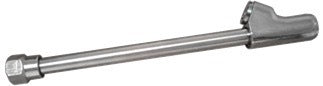 1/4" Dual Foot Nickel Plated Air Chuck 6" Long Straight Head (Tilt-Lock)