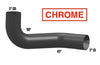 Chrome 5" Elbow Left Side Fits Kenworth W900L,W900,T600,T800