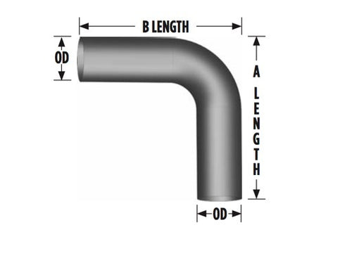 5" 90 Degree Exhaust Elbow 12" x 12" OD-OD Aluminized