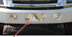 Center Bumper Filler Plate Fits Hino 338 Blank