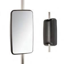 Black Top Driver Side Mirror fits Hino Trucks: 145, 165, 185, 238, 258ALP, 258LP, 268, 268A, 338, 338CT (2005-Present)