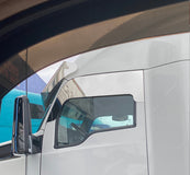 Window Extension Door fits Kenworth T680 ,T880 (Pair) Stainless Steel