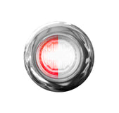Dual Color Led 3/4” Red Clear /White Grommet & Chrome Bezel Cover