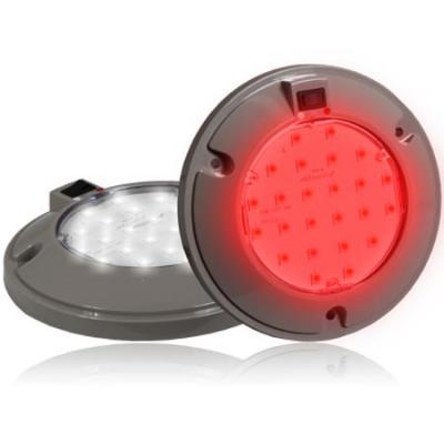 6” Interior 24 All Led Dual Color Red/White Dome Light Maxxima